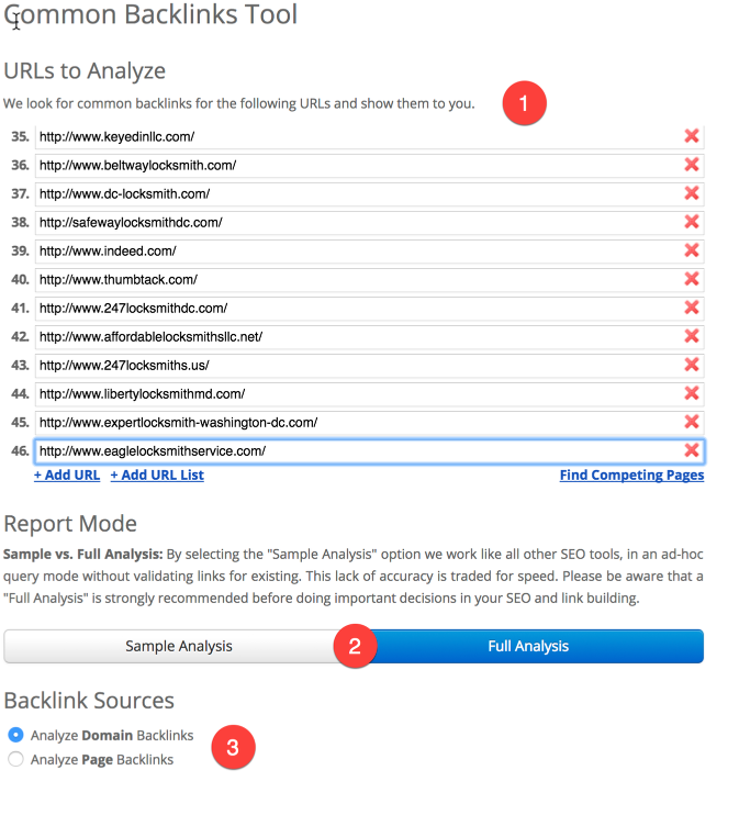 Common Backlinks Tool (CBLT)