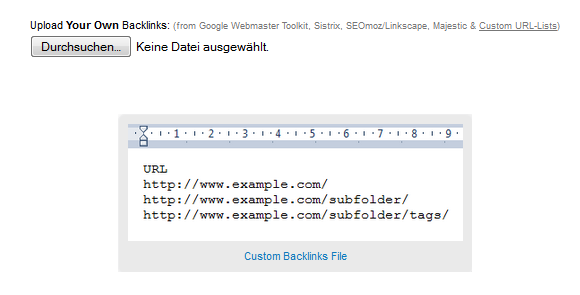 6. Import Backlink Data Files