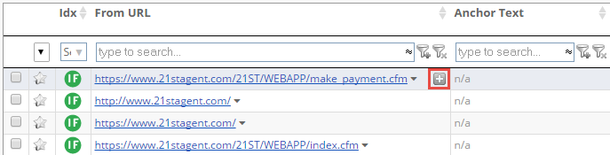 Link Detail Table