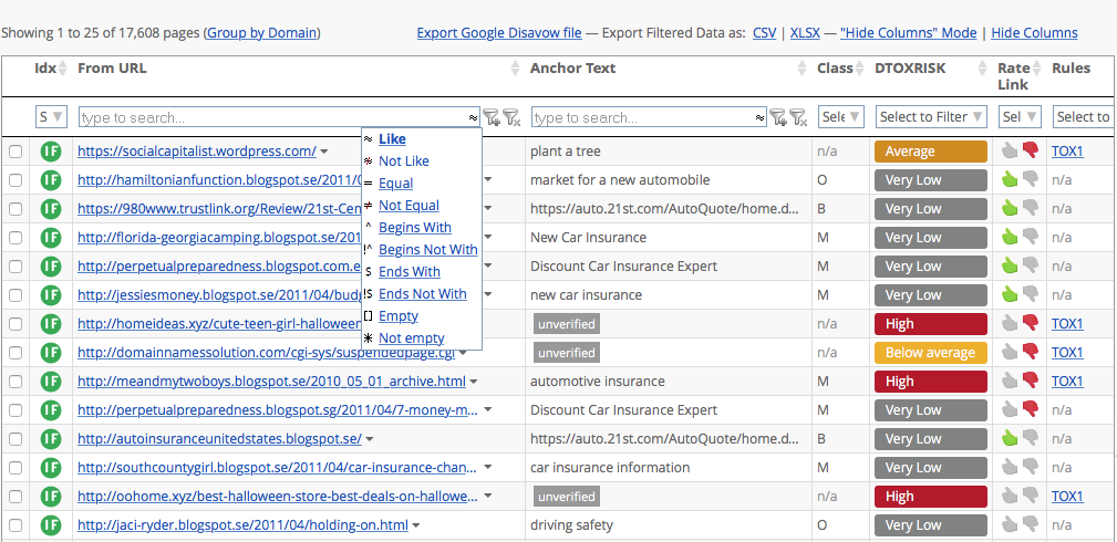 FAQs zu den allgemeinen Einstellungen und Funktionen von LinkResearchTools (LRT)