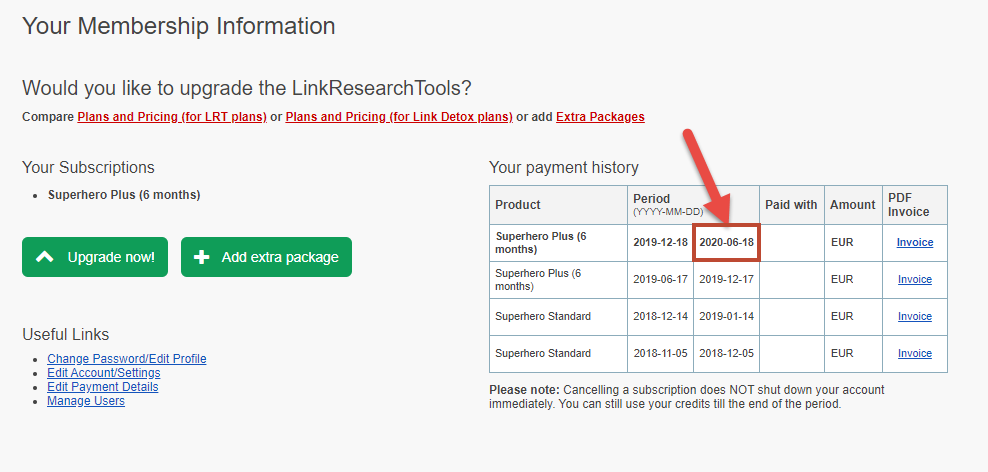 LRT Billing FAQ