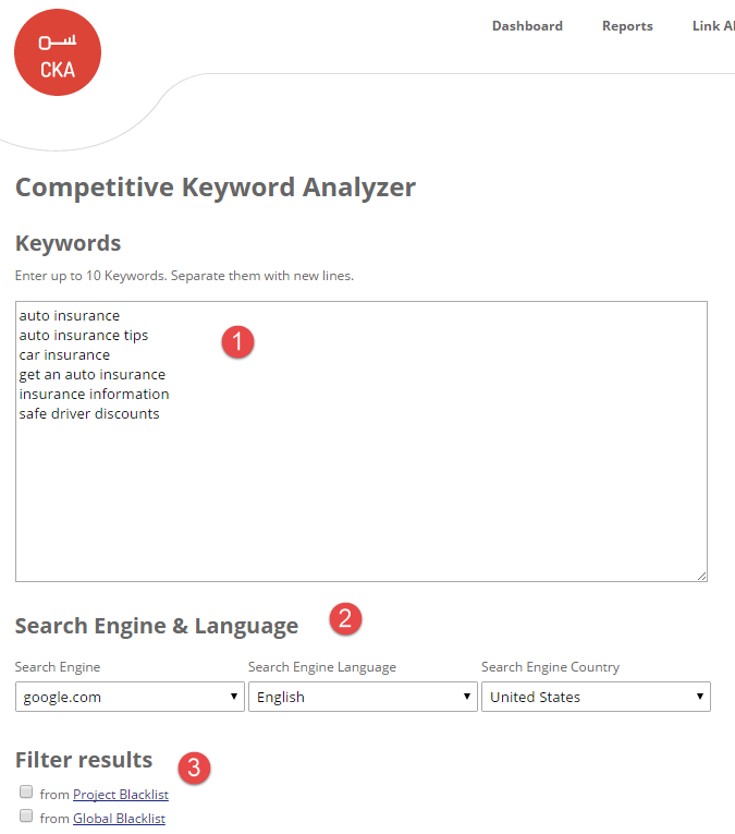 Competitive Keyword Analyzer (CKA)