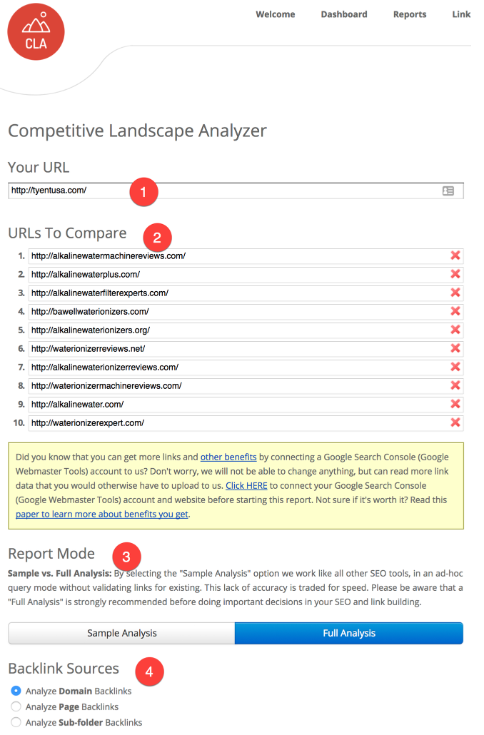 Competitive Landscape Analyzer (CLA)