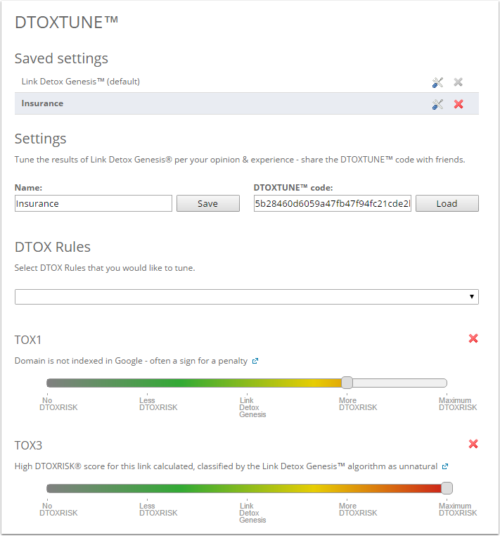 DTOXTUNE