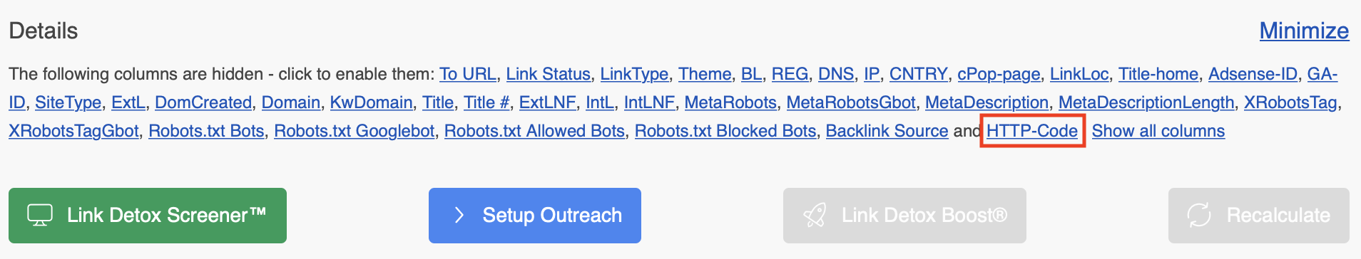 HTTP Code http-code