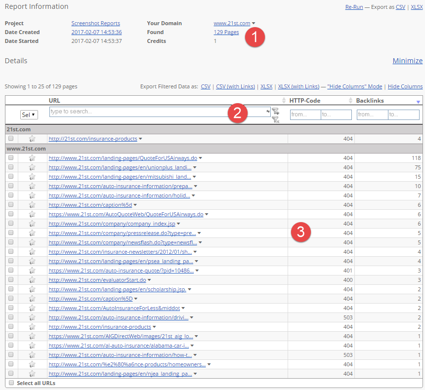 Link Juice Recovery Tool (LJR)