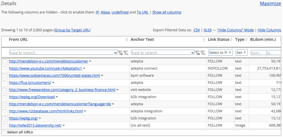 Quick Backlink Checker (QBL)