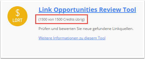 Wie viele Credits kostet ein Link Simulator (LORT)?