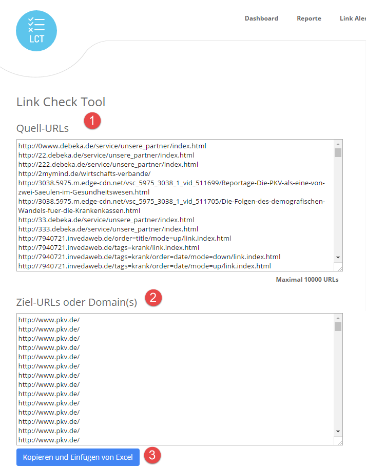 Link Check Tool (LCT)