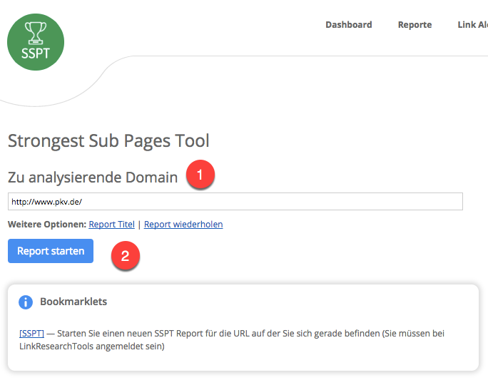 Strongest Subpages Tool (SSPT)