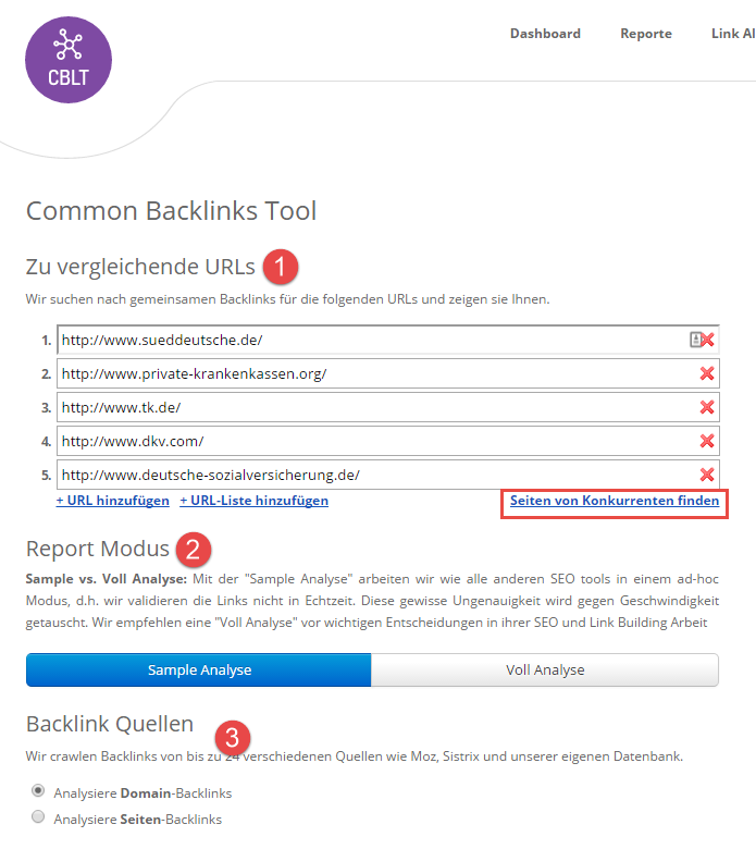 Common Backlinks Tool (CBLT)