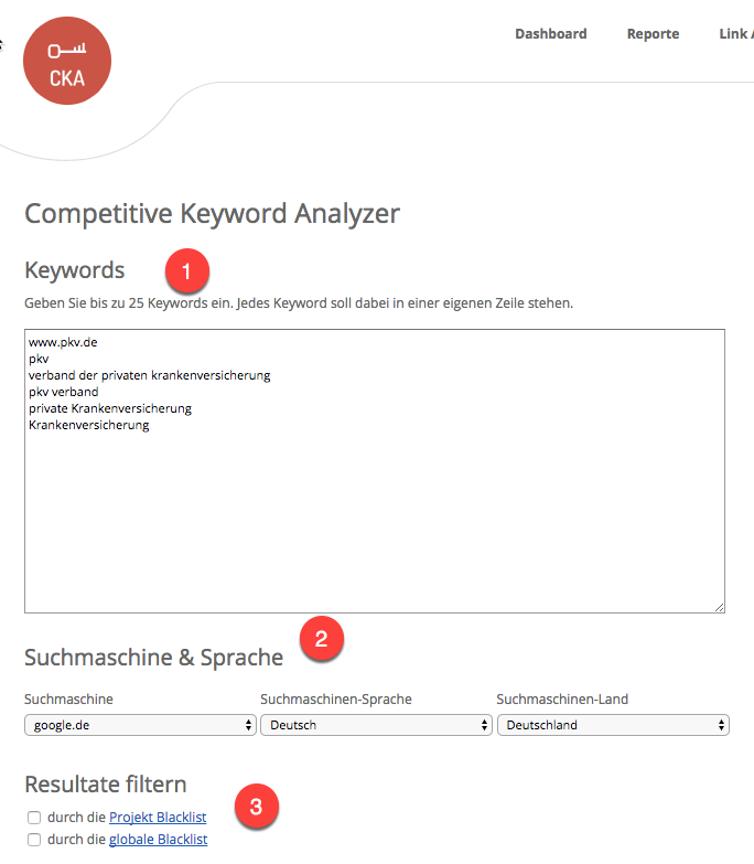 Competitive Keyword Analyzer (CKA)