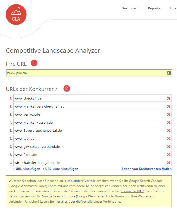 Competitive Landscape Analyzer (CLA)