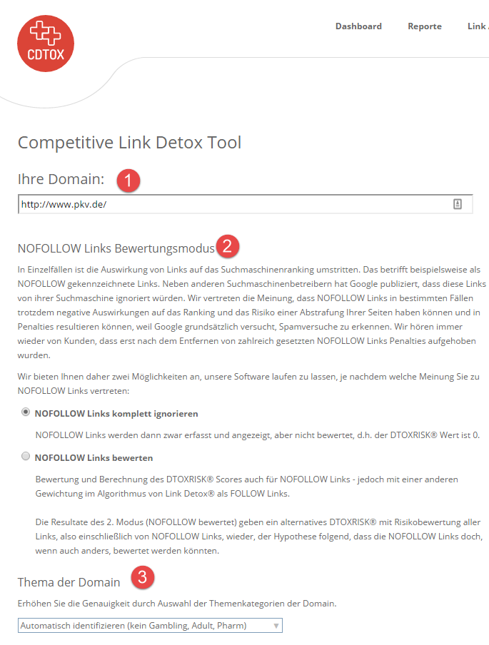 Competitive Link Detox (CDTOX)