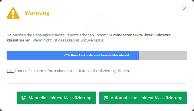 Keyword Klassifizierung für Ihre Linktexte