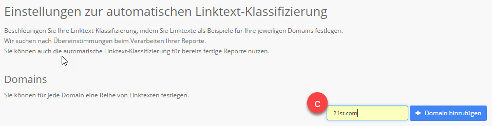 Keyword Klassifizierung für Ihre Linktexte