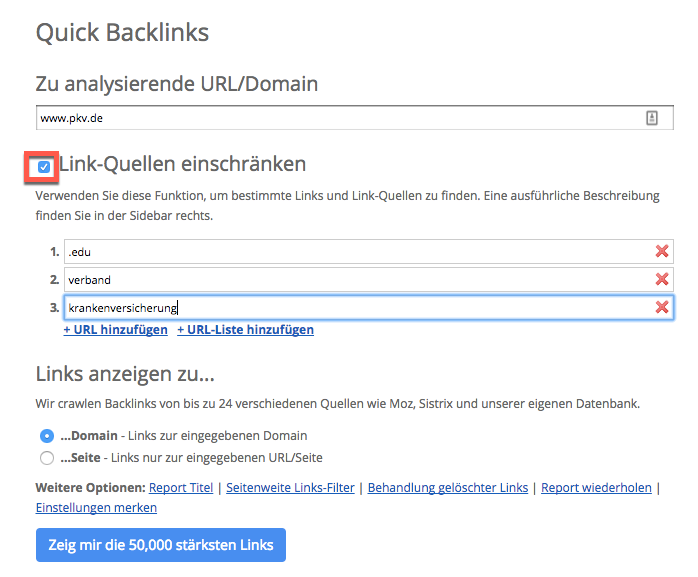 Quick Backlink Checker Tool (QBL)
