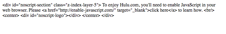 Hulu.com JavaScript Fail - 56% Visibility Drop and Counting