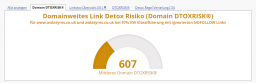 Link Detox Risiko für eine Domain mit ignorierten NoFollow Links