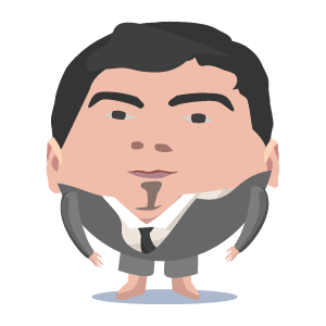 Right: Gary Illyes cartoon character (C) by LinkResearchTools 2016