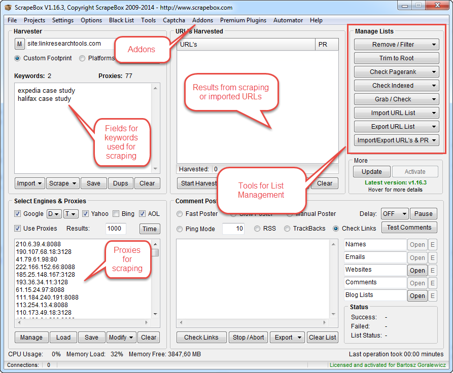 what is scrapebox link checker tool used for